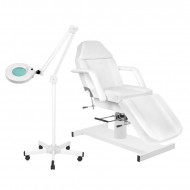 Set Kozmetické kreslo A210 + Lupa lampa LED S5 na statíve