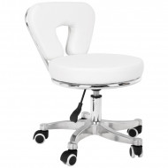 Kozmetická taburetka pre pedikérky Active 9266, biela