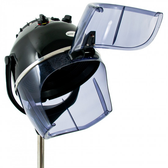 Sušiaca helma na vlasy na statíve Gabbiano LI 202S, 2 úrovne fúkania, čierna