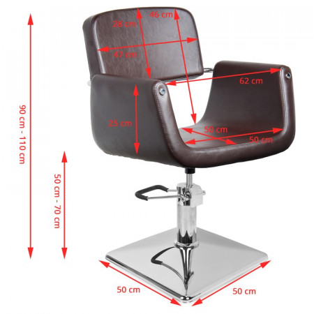 Kadernícke kreslo Gabbiano Helsinki hnedé