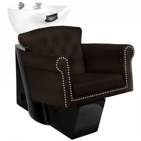 Kadernícky umývací box Gabbiano Berlin hnedý