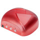 UV Dual LED lampa Twister 36W časovač + senzor, červená
