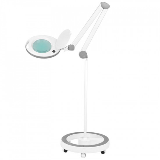 Kozmetická lupa lampa Elegante 6014 60 LED SMD 5D + statív, biela