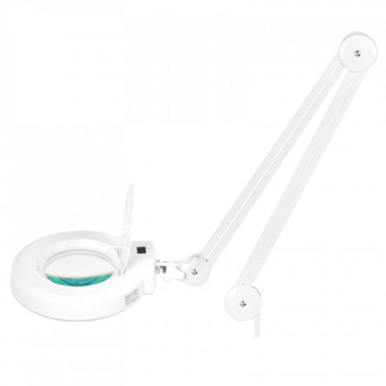 Kozmetická lupa lampa LED S5 + statív, biela