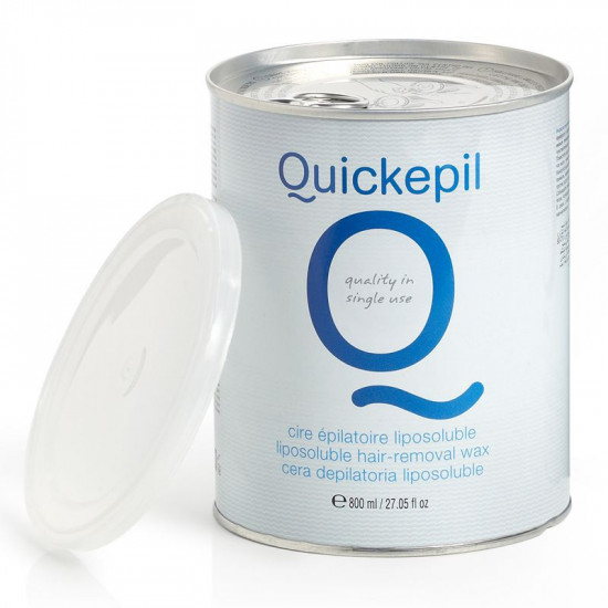 Vosk na depiláciu Quickepil v plechovke 800 ml, azulén