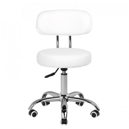 Kozmeticka taburetka pre pedikérky Active A-007, biela