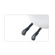 Kozmetická taburetka Azzurro 037F Bump-Up, biela Kozmetická taburetka Azzurro 037F Bump-Up, biela