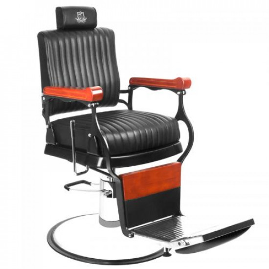 Barberské kreslo Gabbiano Master čierne Barberské kreslo Gabbiano Master čierne