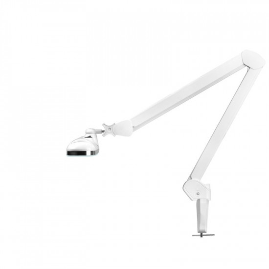 Kozmetická lampa LED na stôl ELEGANTE 801-L nastaviteľná intenzita svetla, držiak, biela