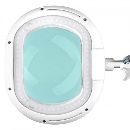 Kozmetická lupa lampa Elegante 6028 60 LED SMD 5D s reguláciou intezity + statív, biela