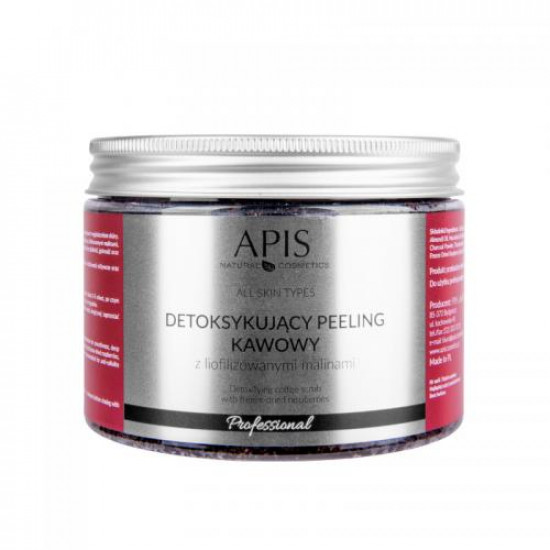 APIS Detoxikujúci kávový peeling, malina 300 g APIS Detoxikujúci kávový peeling, malina 300 g