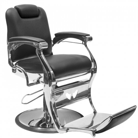Barberske kreslo Gabbiano Angelo čierne Barberske kreslo Gabbiano Angelo čierne