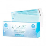 All4Med vrecká na parnú sterilizáciu v autokláve 90 x 230 mm 200 ks