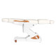 Elektrické kozmetické kreslo Eclipse 2323 3x motor biele-drevo Elektrické kozmetické kreslo Eclipse 2323 3x motor biele-drevo