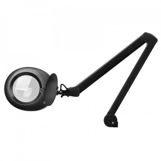 Kozmetická lupa lampa Elegante 6025 60 LED SMD 5D na statíve čierna