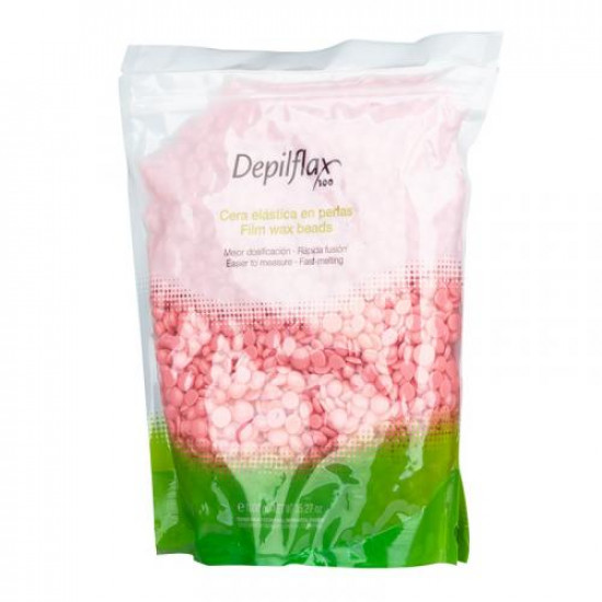 Depilflax 100 vosk na depiláciu Film Wax perličky ružové 1000g