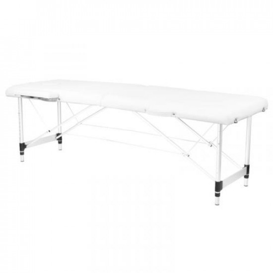 Skladací masážny stôl Komfort 2 Alu biely