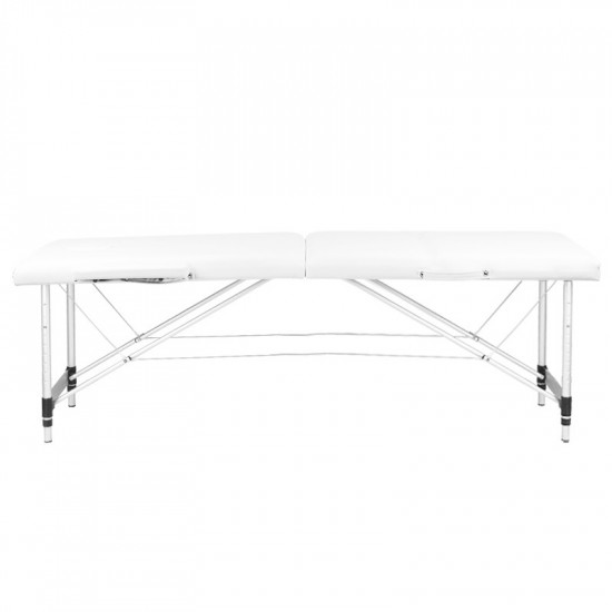 Skladací masážny stôl Komfort 2 Alu biely