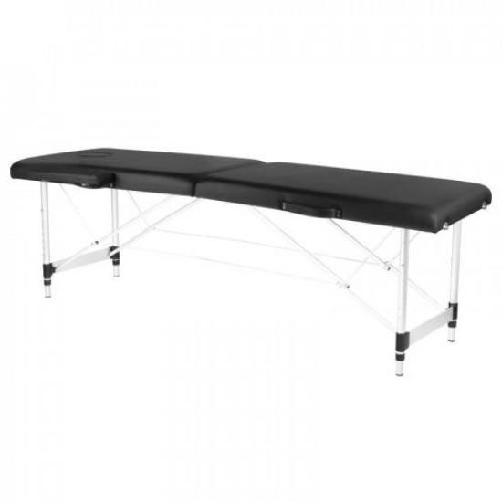 Skladací masážny stôl Komfort 2 Alu čierny