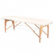 Skladací masážny stôl Komfort 2 Wood krémový