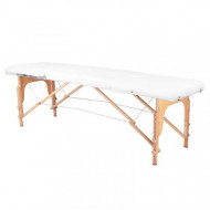 Skladací masážny stôl Komfort 2 Wood biely
