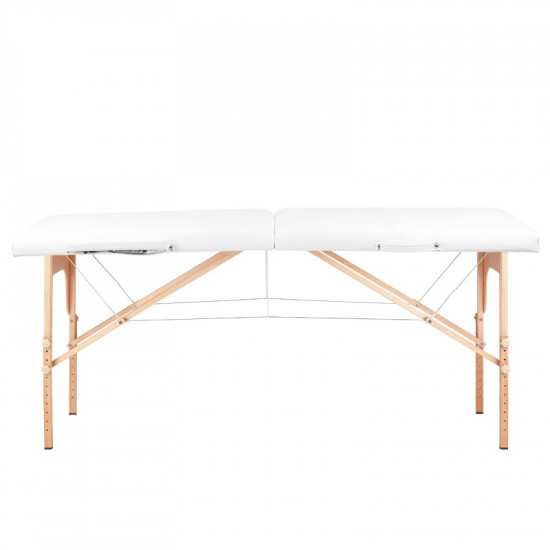 Skladací masážny stôl Komfort 2 Wood biely