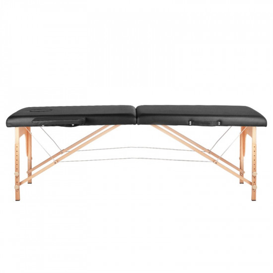 Skladací masážny stôl Komfort 2 Wood čierny