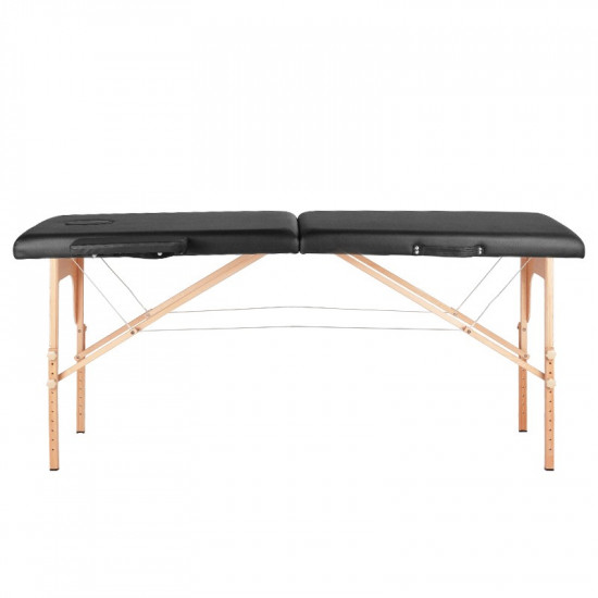 Skladací masážny stôl Komfort 2 Wood čierny
