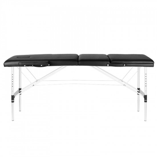 Skladací masážny stôl Komfort 3 Alu čierny
