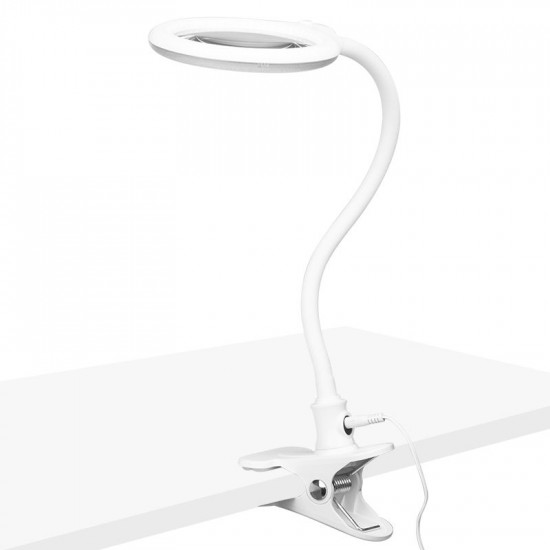 Kozmetická lupa lampa ELEGANTE 2014-2R 30 LED SMD 5D s podstavcom na stôl
