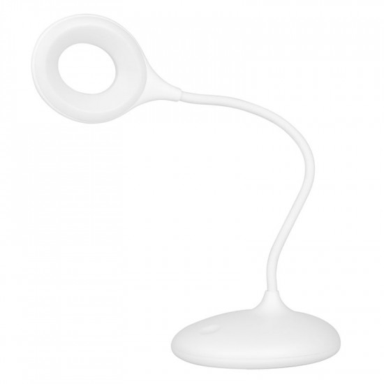 Manikérska pracovná LED lampa na stôl SNAKE Ring biela
