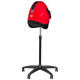 Kadernícka sušiaca helma na vlasy na statíve HOOD LX-201S červená