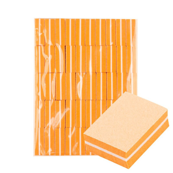 Mini brúsny blok na nechty pomarančový 50 ks. 