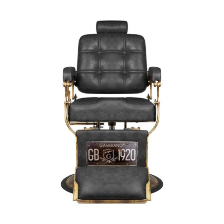 Gabbiano barberské kreslo Boss HD Old Leather čierne