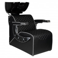 Barbersky umývací box Gabbiano Simone čierny