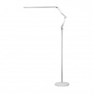 Kozmetická pracovná lampa LED All4Light Lashes Line 2 na statíve strieborná