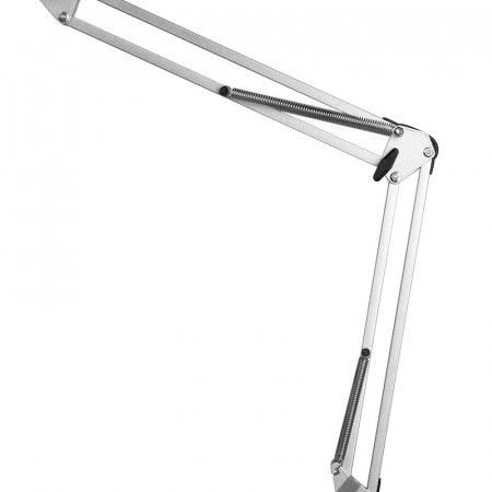 Kozmetická pracovná lampa LED All4Light Lashes Line 2 na statíve strieborná