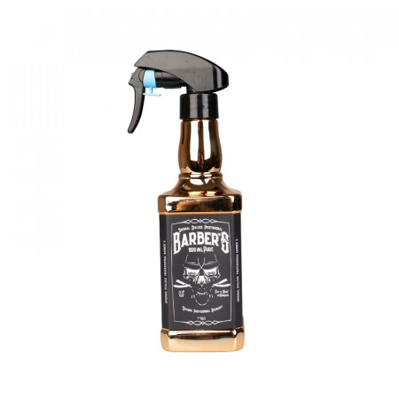 Barberský rozprašovač Whisky A-10 zlatý 500 ml