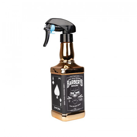 Barberský rozprašovač Whisky A-10 zlatý 500 ml