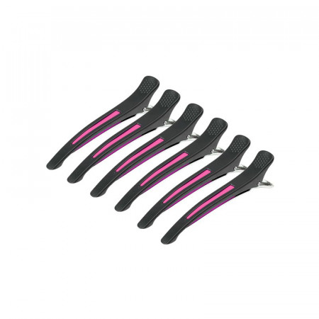Kadernícke klipsy do vlasov E-13 mix-neón 11,5 cm, 6 ks