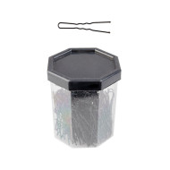 Kadernícke sponky do vlasov E-63  4,9 cm čierne, 150 ks