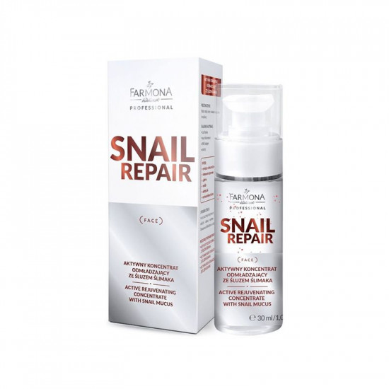 Farmona Snail Repair aktívny omladzujúci koncentrát so slizom slimáka 30 ml Farmona Snail Repair aktívny omladzujúci koncentrát so slizom slimáka 30 ml