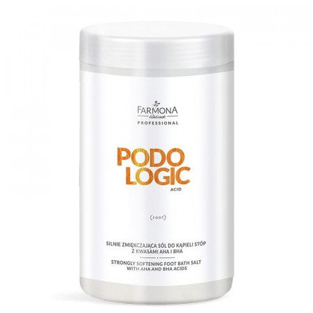 Farmona Podologic Acid zmäkčujúca soľ do kúpeľa na nohy s kyselinami AHA a BHA 1400 g