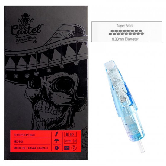 Cartridge na tetovanie El Cartel 1017 M-1 (magnum 1) 0.30 mm 10 ks
