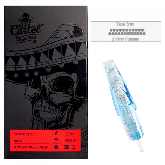 Cartridge ihla na tetovanie El Cartel 1223 RM -1 (round magnum 1) 0.35 mm 10 ks