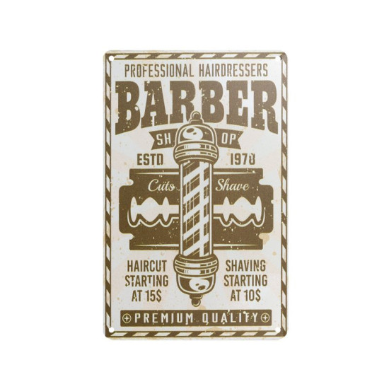 Ceduľa Barbershop B 022 Ceduľa Barbershop B 022