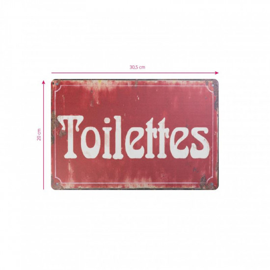 Dekoračná tabuľka Toilettes C014