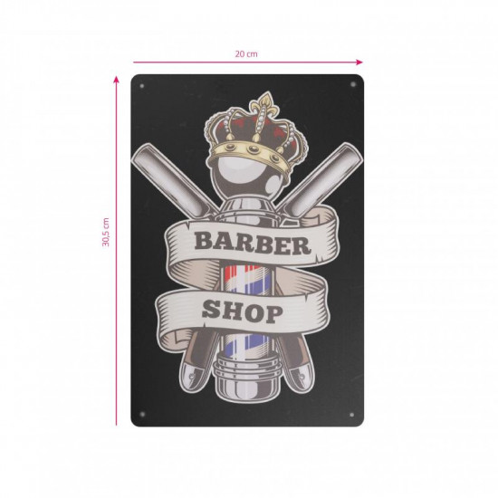 Dekoračná tabuľka Barber Shop B015