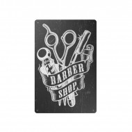 Dekoračná tabuľka Barber Shop B032