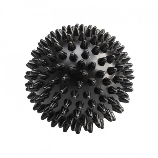 Masážna lopta ActivFizjo s hrotmi na akupresúru čierna